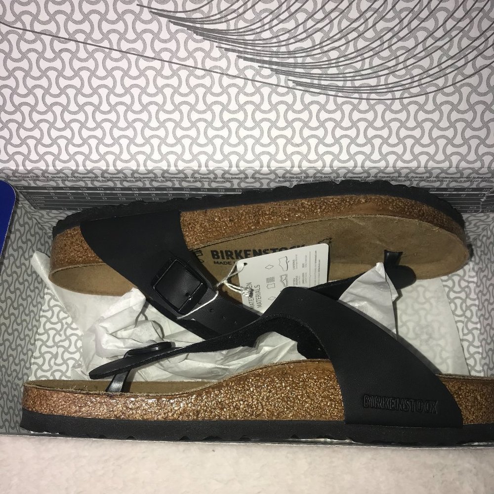 NWT Birkenstock Black Gizeh Sandals - Picture 4 of 7